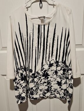 CJ Banks White Top with Black Trim